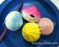 仿真面包挂件慢回弹糖果色包子squishy6CM彩色表情水晶包子挂件